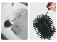 Silicone Toilet Brush 43 cm, White/Gray