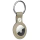 Audi Apple AirTag Case Synthetic Leather, Beige