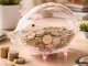 Large Glass Piggy Bank for Adults & Kids, Clear Money Saving Jar for Coins & Bills