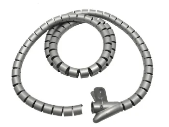 Maclean MCTV-676 S Cable Organizer, 25mm x 2m, Silver