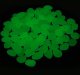 Decorative Luminous Fluorescent Stones AG653B, 100 pcs, Green