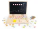 ECOTOYS Wooden Educational Laptop with Magnetic Chalkboard