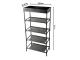 5-Tier Shoe Rack Organizer, Freestanding Storage Shelf for Entryway and Closet, Black