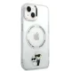 Karl Lagerfeld Transparent Case for iPhone 14 Plus with MagSafe