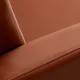 Gabbiano Elda hairdressing chair, brown with black base
