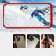 Hybrid Armor Clear 3 in 1 Case for iPhone 12 Pro Max, Red