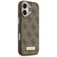 Guess 4G Logo Plate MagSafe Case for iPhone 17, Brown