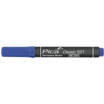 Pica 521 Permanent Marker 2-6mm, Wedge Tip, Blue