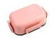 Pink Lunch Box with 3 Compartments and Cutlery