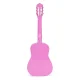 ECOTOYS Large Wooden Guitar for Kids, 6-String, Pink