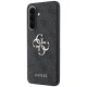 Guess Leather 4G Metal Logo Case for Samsung Galaxy A37 5G, Black
