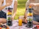 Portable USB Blender 500ml Smoothie Maker with LED Display, Grey