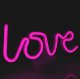 Decorative LED Neon Sign Love, Purple