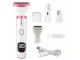 5-in-1 Women\'s Epilator and Trimmer Set USB Rechargeable, White-Pink