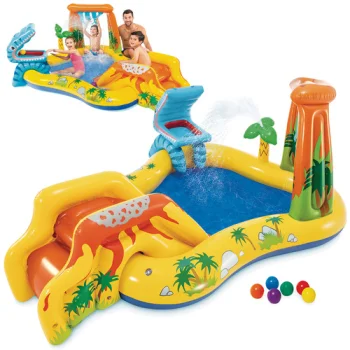 Intex 57444 Inflatable Water Play Center for Kids with Slide