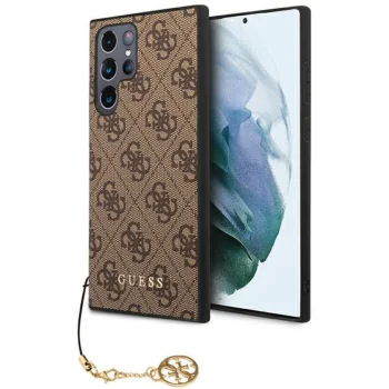 Guess GUHCS23LGF4GBR S23 Ultra S918 brown/brown hardcase 4G Charms Collection