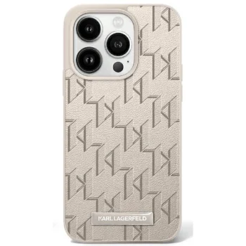 Apple iPhone 16 Pro Max 6.9'' Karl Lagerfeld Hot Stamp Magsafe Cover Case, Beige
