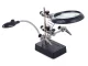 Helping Hand Magnifier with 5 LED Light and Soldering Iron Holder 2.5X 90mm