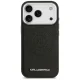 Karl Lagerfeld iPhone 17 Pro Case MagSafe PU Round Point Logo, Black