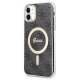 Apple iPhone 11 6.1\'\' Guess 4G Print MagSafe Case Cover (GUBPN61H4EACSK) + Charger, Black