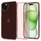 Spigen iPhone 15 Plus Case Crystal Flex, Pink/Transparent