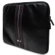 BMW Carbon & Red Stripe Sleeve for 14\" Laptop, Black