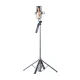 Selfie Stick Tripod WH181D-Y1S (1.75m) with Dual LED Lamp, Black