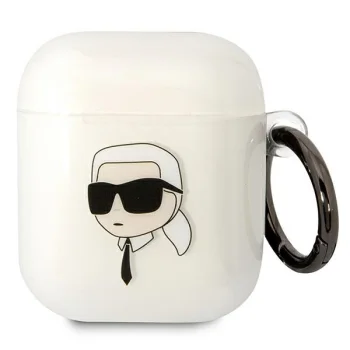 Karl Lagerfeld Karl's Head Case for AirPods 1/2 Transparent