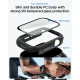 Spigen Thin Fit 360 Case for Apple Watch 44mm with Tempered Glass, Black