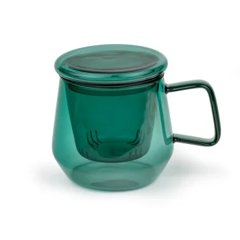 Bredemeijer Livorno Tea for One Set 290ml Glass 165042, Green