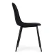 Velvet Dining Chairs Set of 4 ModernHome J933, black