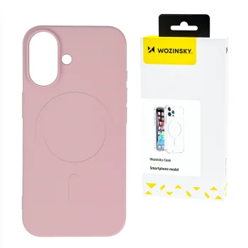Wozinsky Silicone Case MagSafe for Samsung Galaxy S25 - Pink
