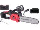 Cordless Chainsaw 1200W 30cm with 21V Battery, Black-Red