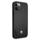 BMW iPhone 12 / 12 Pro Case Leather Perforate, Black