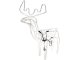 Large LED Reindeer Outdoor Decoration with Moving Head, 216 LEDs
