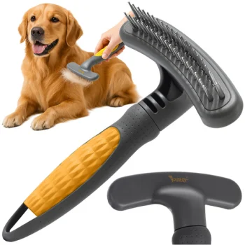 Purlov Double-Row Pet Comb with Rotating Teeth 26067