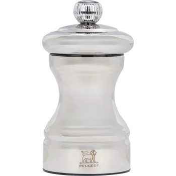 Peugeot Bistro Chef Salt Mill 10 cm, Stainless Steel, Silver