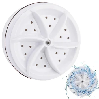 Portable Mini Travel Washing Machine (Rotor), USB, White
