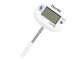Digital Kitchen Thermometer with Stainless Steel Probe and LCD Display, White