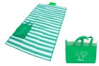 Beach Folding Blanket + Pillow + Bag Set, Green