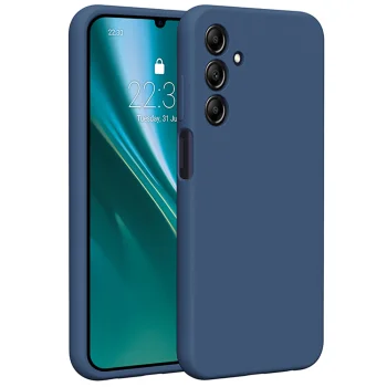 Etteri Silicone Case for Samsung Galaxy A25 5G (Global), Dark Blue
