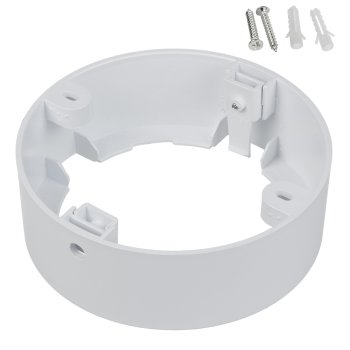 Maclean MCE376 R Surface Mount Adapter for 9W LED Panel, Round, 120x38mm, White