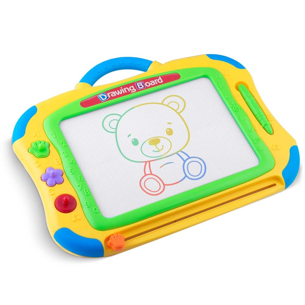 Ricokids Magnetic Drawing Board for Kids, Yellow (0)