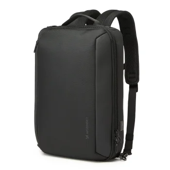 Wozinsky Premium 15.6'' Laptop Backpack & Shoulder Bag, Black