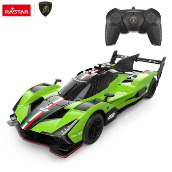 Rastar Lamborghini SC63 LMDH RC Car, 1:24, Black/Green