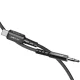 Acefast Audio Cable USB Type C to 3.5mm Mini Jack AUX 1.2m C1-08, Black
