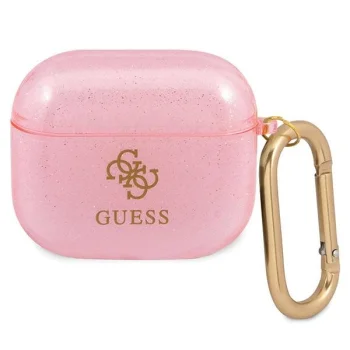 Guess GUA3UCG4GP Glitter Case for Apple AirPods 3, Pink