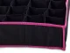 Drawer Organizer for Underwear and Socks, 12 Compartments, Black