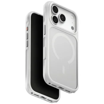 Uniq Hybrid MagClick Charging Veren Case for iPhone 18 Pro / 17 Pro, White (Chalk Frost)