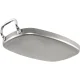De Buyer Mineral B La Plancha Rectangular Grill Pan, 38 x 26 cm
